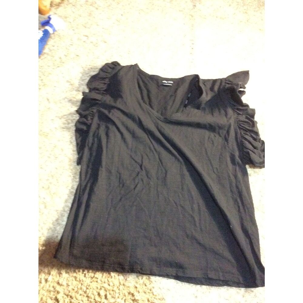 City-chic Women's Black Blouse